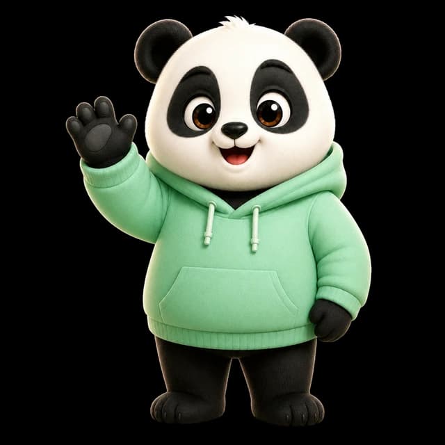 Bao, FinTracker’s panda companion, waving